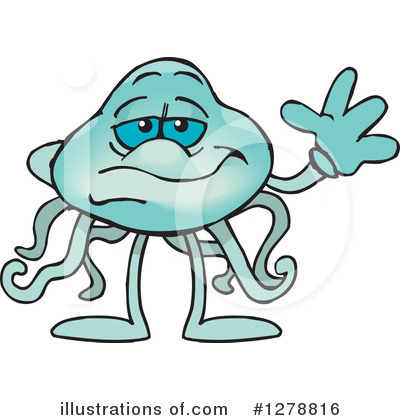 Royalty-Free (RF) Jellyfish Clipart Illustration by Dennis Holmes Designs - Stock Sample #1278816