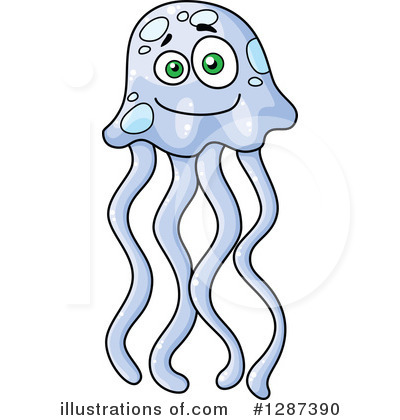 Royalty-Free (RF) Jellyfish Clipart Illustration by Vector Tradition SM - Stock Sample #1287390