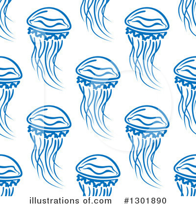 Royalty-Free (RF) Jellyfish Clipart Illustration by Vector Tradition SM - Stock Sample #1301890