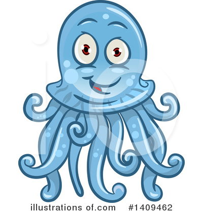 Royalty-Free (RF) Jellyfish Clipart Illustration by Vector Tradition SM - Stock Sample #1409462