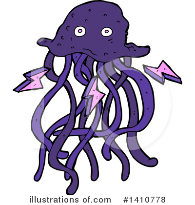 Royalty-Free (RF) Jellyfish Clipart Illustration by lineartestpilot - Stock Sample #1410778