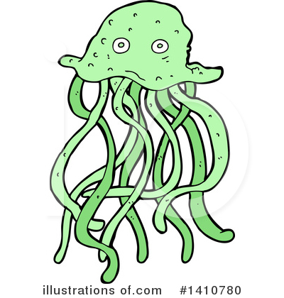 Jellyfish Clipart #1410780 by lineartestpilot