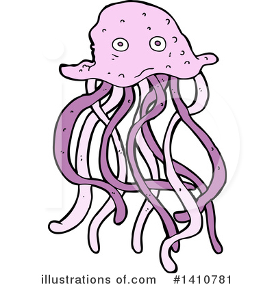 Royalty-Free (RF) Jellyfish Clipart Illustration by lineartestpilot - Stock Sample #1410781