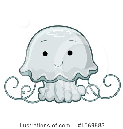 Royalty-Free (RF) Jellyfish Clipart Illustration by BNP Design Studio - Stock Sample #1569683