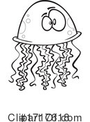 Jellyfish Clipart #1717618 by toonaday