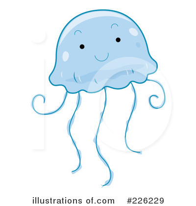 Royalty-Free (RF) Jellyfish Clipart Illustration by BNP Design Studio - Stock Sample #226229