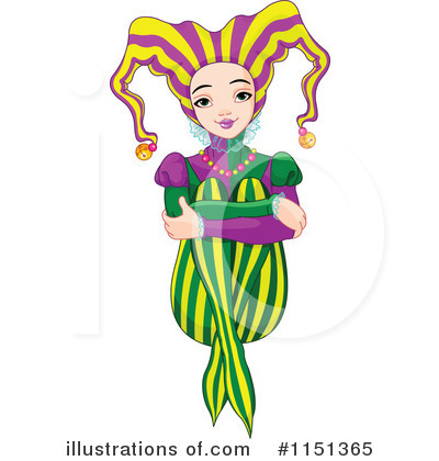 Royalty-Free (RF) Jester Clipart Illustration by Pushkin - Stock Sample #1151365
