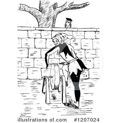 Royalty-Free (RF) Jester Clipart Illustration by Prawny Vintage - Stock Sample #1207024