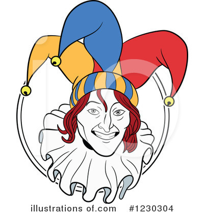 Royalty-Free (RF) Jester Clipart Illustration by Frisko - Stock Sample #1230304