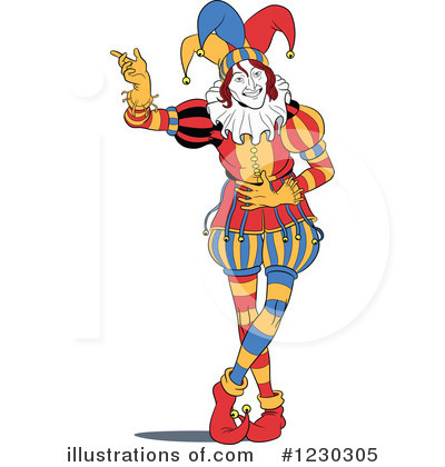 Royalty-Free (RF) Jester Clipart Illustration by Frisko - Stock Sample #1230305