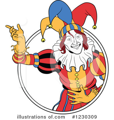 Royalty-Free (RF) Jester Clipart Illustration by Frisko - Stock Sample #1230309
