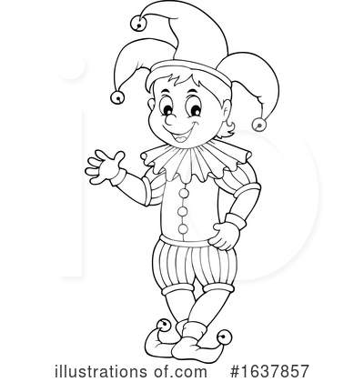 Royalty-Free (RF) Jester Clipart Illustration by visekart - Stock Sample #1637857