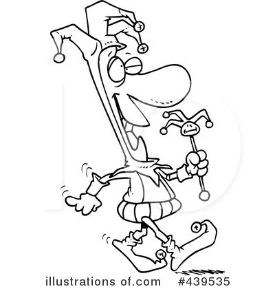 Royalty-Free (RF) Jester Clipart Illustration by toonaday - Stock Sample #439535