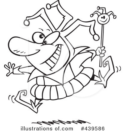 Royalty-Free (RF) Jester Clipart Illustration by toonaday - Stock Sample #439586