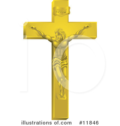 Crucifix Clipart #11846 by AtStockIllustration