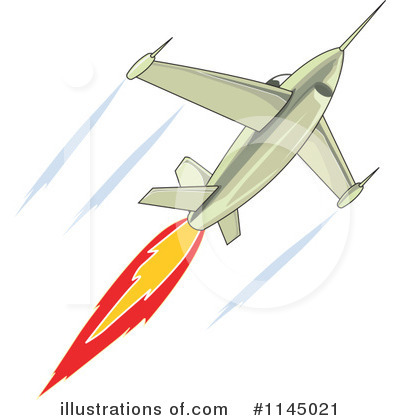 Royalty-Free (RF) Jet Clipart Illustration by patrimonio - Stock Sample #1145021