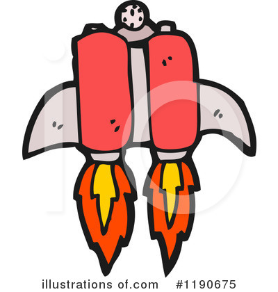 Royalty-Free (RF) Jet Pack Clipart Illustration by lineartestpilot - Stock Sample #1190675