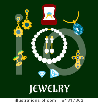 Royalty-Free (RF) Jewelry Clipart Illustration by Vector Tradition SM - Stock Sample #1317363