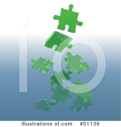 Royalty-Free (RF) Jigsaw Puzzle Clipart Illustration by dero - Stock Sample #51136