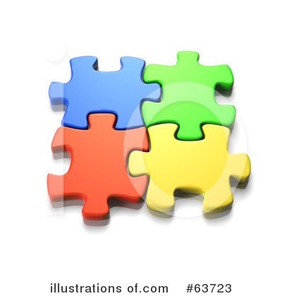 Royalty-Free (RF) Jigsaw Puzzle Clipart Illustration by Tonis Pan - Stock Sample #63723