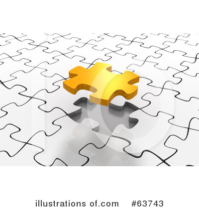 Royalty-Free (RF) Jigsaw Puzzle Clipart Illustration by Tonis Pan - Stock Sample #63743