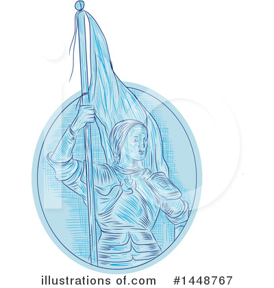 Royalty-Free (RF) Joan Of Arc Clipart Illustration by patrimonio - Stock Sample #1448767