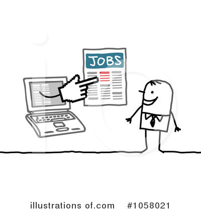 Job Seeker Clipart #1058021 by NL shop