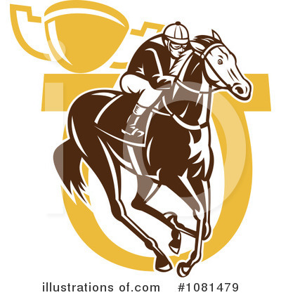 Royalty-Free (RF) Jockey Clipart Illustration by patrimonio - Stock Sample #1081479