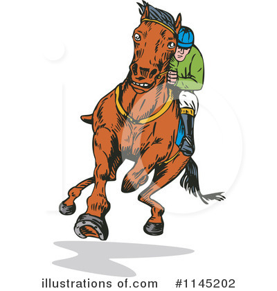 Royalty-Free (RF) Jockey Clipart Illustration by patrimonio - Stock Sample #1145202