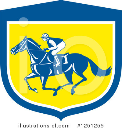 Horse Races Clipart #1251255 by patrimonio