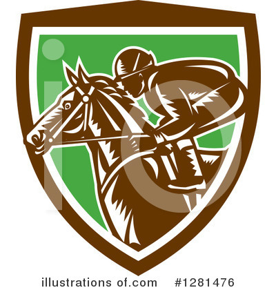Royalty-Free (RF) Jockey Clipart Illustration by patrimonio - Stock Sample #1281476