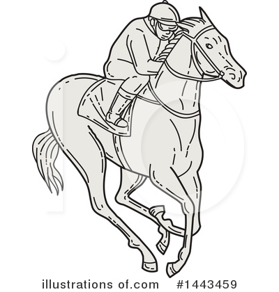 Royalty-Free (RF) Jockey Clipart Illustration by patrimonio - Stock Sample #1443459