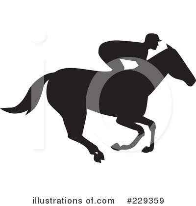 Royalty-Free (RF) Jockey Clipart Illustration by patrimonio - Stock Sample #229359
