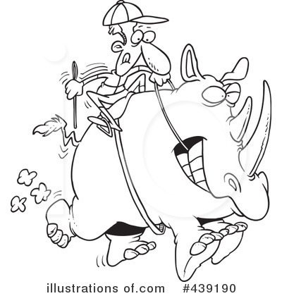 Royalty-Free (RF) Jockey Clipart Illustration by toonaday - Stock Sample #439190