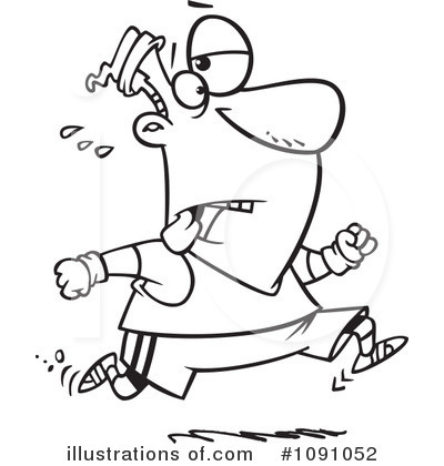 Royalty-Free (RF) Jogging Clipart Illustration by toonaday - Stock Sample #1091052