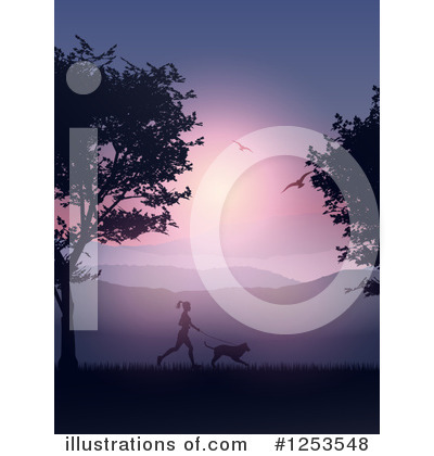 Royalty-Free (RF) Jogging Clipart Illustration by KJ Pargeter - Stock Sample #1253548
