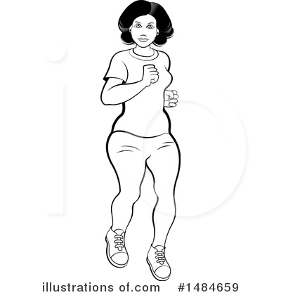 Jogging Clipart #1484659 by Lal Perera