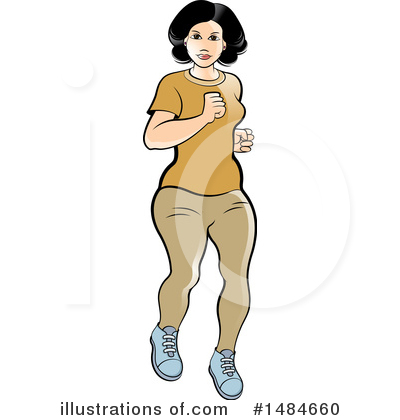 Royalty-Free (RF) Jogging Clipart Illustration by Lal Perera - Stock Sample #1484660