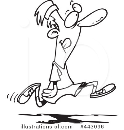Royalty-Free (RF) Jogging Clipart Illustration by toonaday - Stock Sample #443096