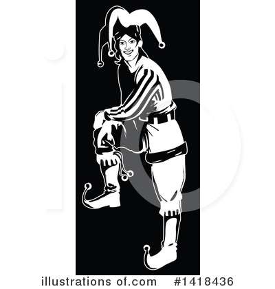 Royalty-Free (RF) Joker Clipart Illustration by Frisko - Stock Sample #1418436