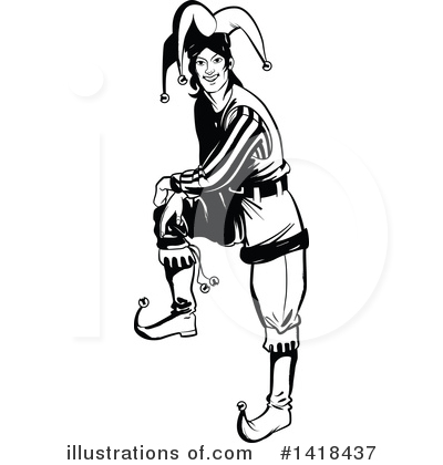Royalty-Free (RF) Joker Clipart Illustration by Frisko - Stock Sample #1418437
