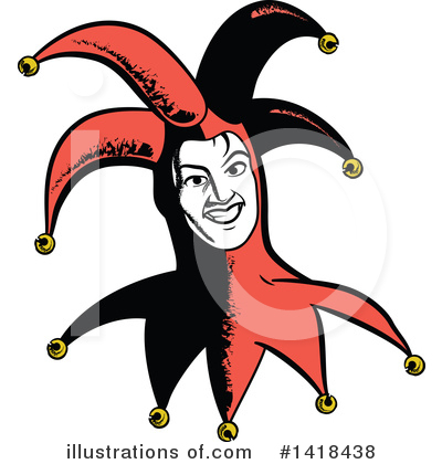 Royalty-Free (RF) Joker Clipart Illustration by Frisko - Stock Sample #1418438