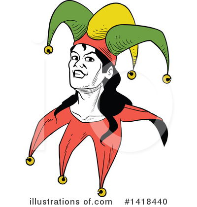 Royalty-Free (RF) Joker Clipart Illustration by Frisko - Stock Sample #1418440