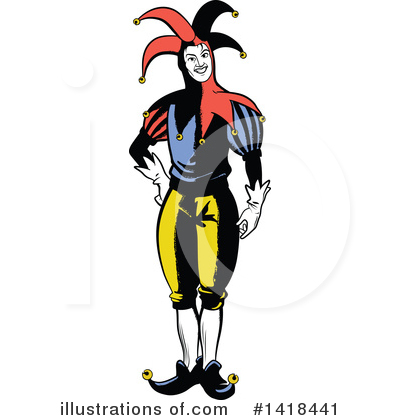 Royalty-Free (RF) Joker Clipart Illustration by Frisko - Stock Sample #1418441