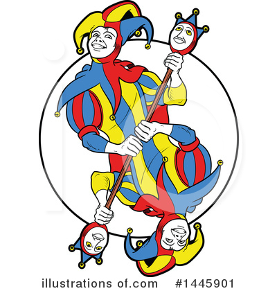 Royalty-Free (RF) Joker Clipart Illustration by Frisko - Stock Sample #1445901