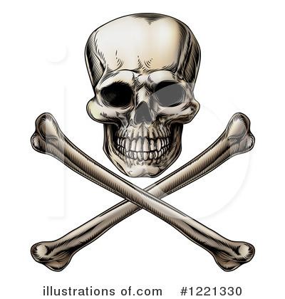Royalty-Free (RF) Jolly Roger Clipart Illustration by AtStockIllustration - Stock Sample #1221330