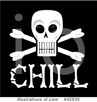 Royalty-Free (RF) Jolly Roger Clipart Illustration by Dennis Holmes Designs - Stock Sample #42635