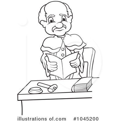 Royalty-Free (RF) Judge Clipart Illustration by dero - Stock Sample #1045200