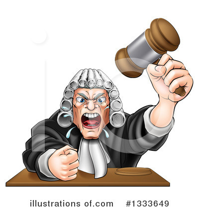 Courtroom Clipart #1333649 by AtStockIllustration