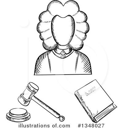 Gavel Clipart #1348027 by Vector Tradition SM